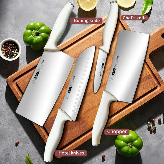 1/4-Piece kitchen Knife Set - A Professional Chef's Essential Collection, Ultra Sharp, Stainless steel precision forging Blades