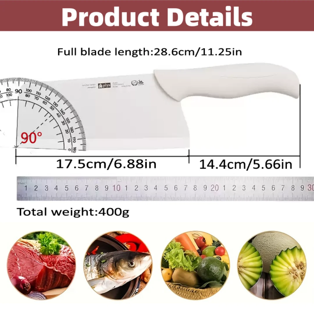 PLYS Ceramic Knives, Slicing Knife, Meat Cleaver, Fish Fillet Knife, Cutting Knife, Fruits Knife, Kitchen knives, Chef Knife