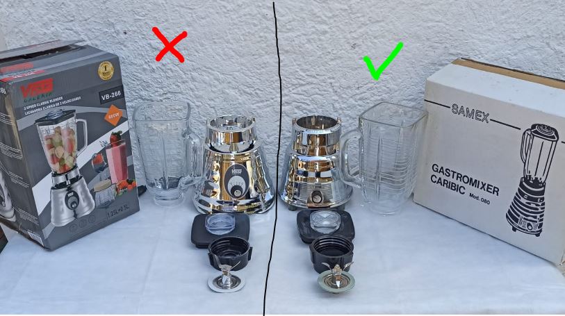 SAMEX Standmixer mit quadratischem Glasskrug | Square Glass Jar Stand Mixer