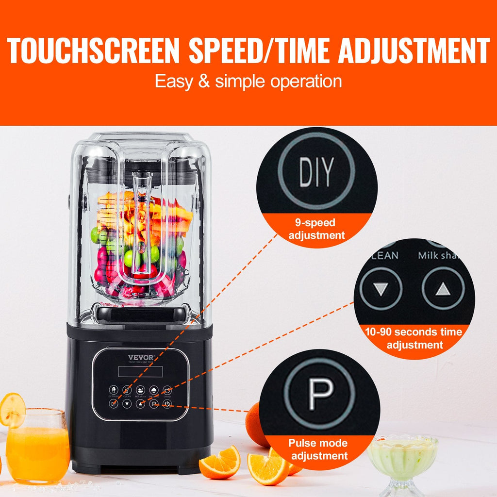 VEVOR Professional Blender  Mit Schallschutzhaube