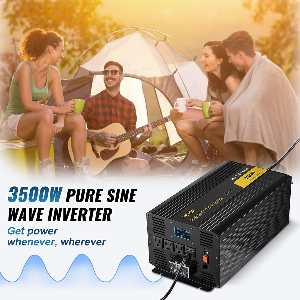 3500W Pure Sinuswellen Inverter  DC 12V zu AC 120V
