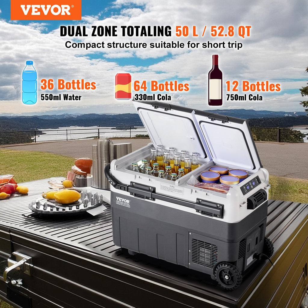 Tragbarer Autokühlschrank 50L  12V Auto Kühlbox