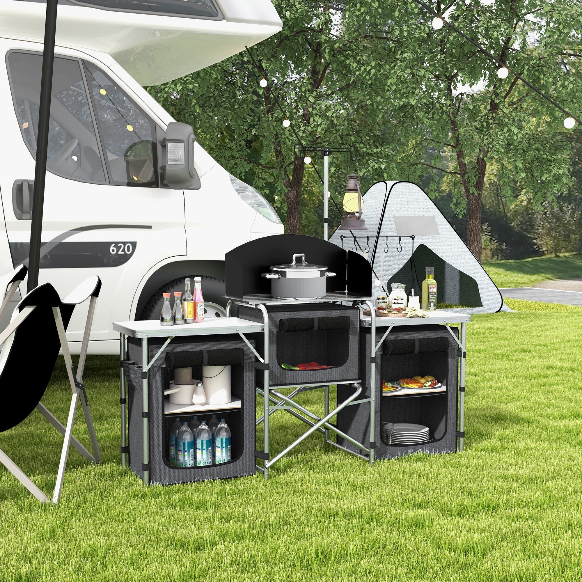 Aluminium Camping-Küche  Portable Folding Camping Table