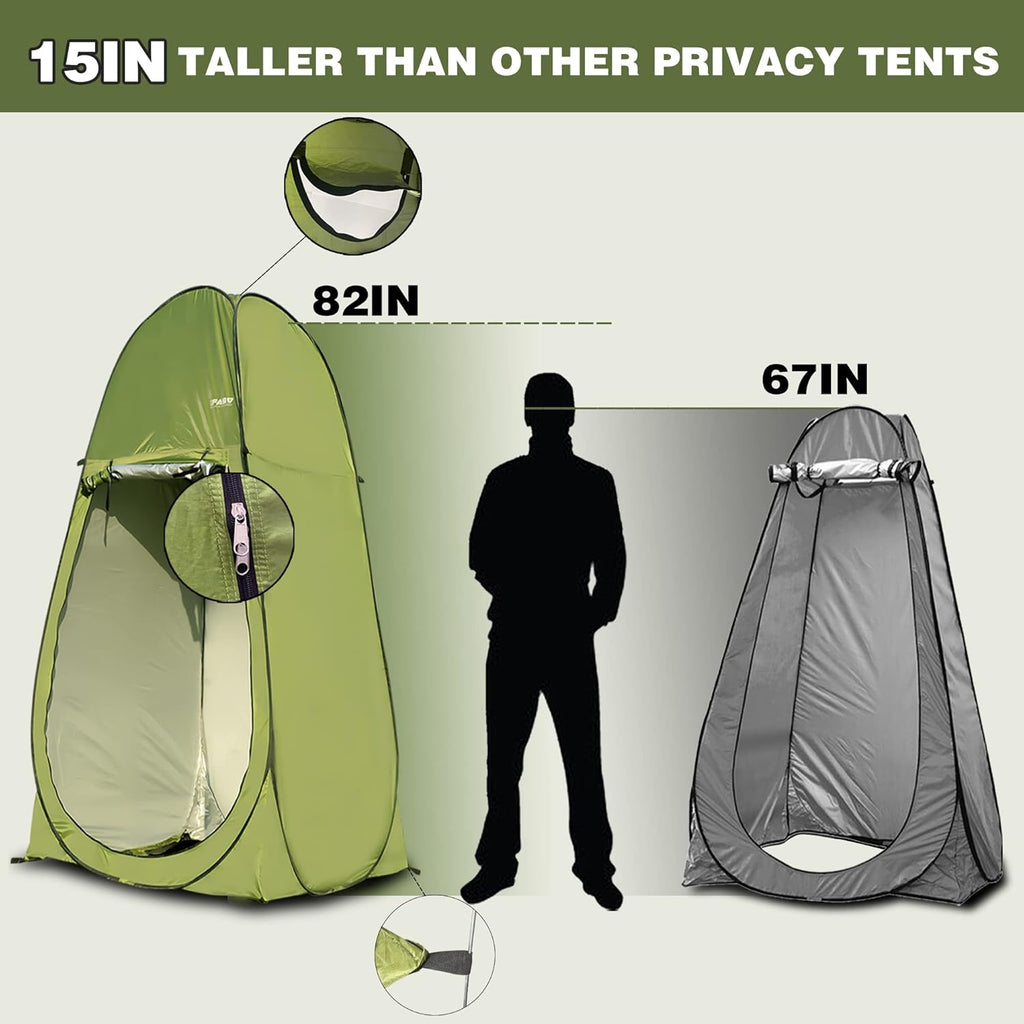 7FT Instant Up Privacy Zelt – 3-in-1  Duschzelt