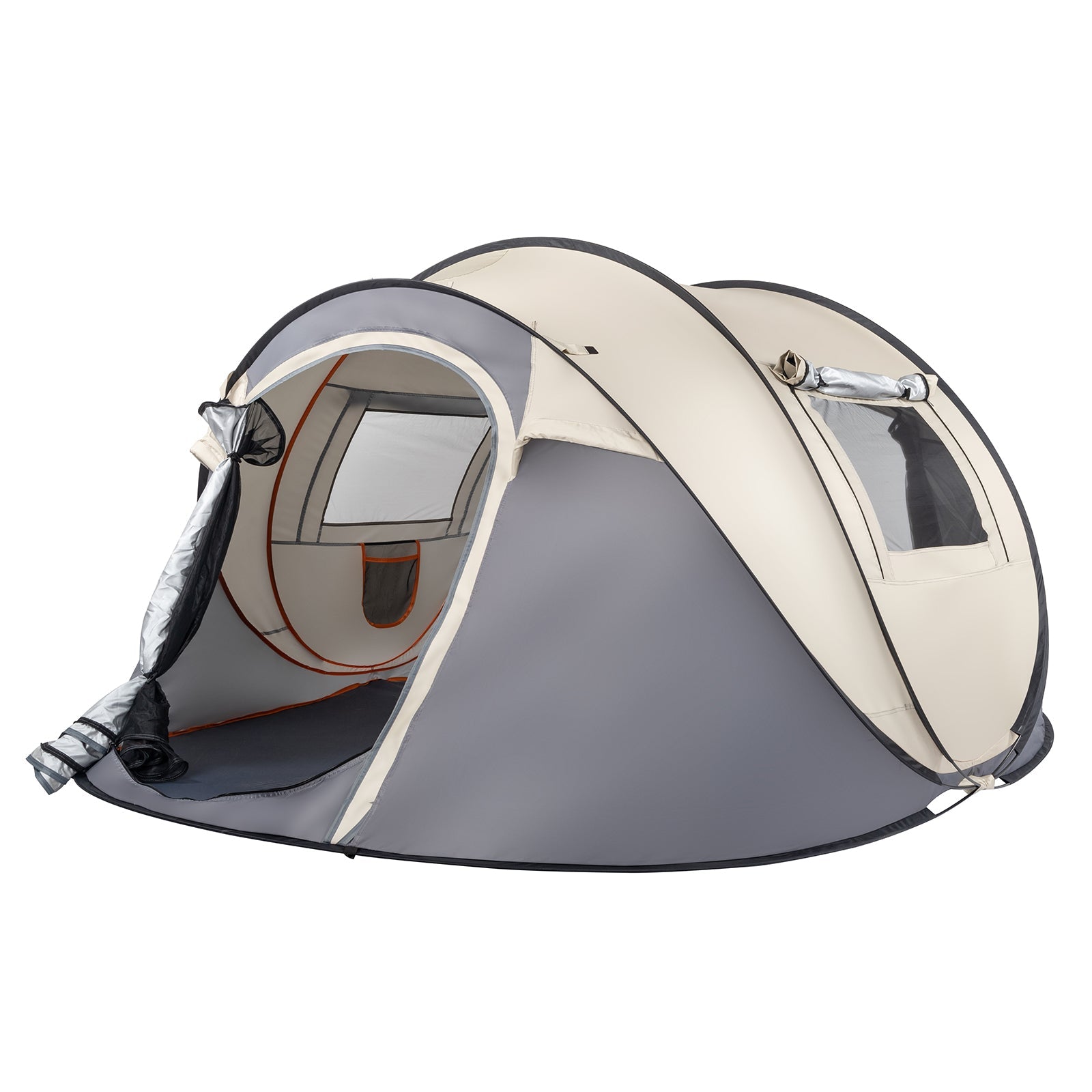 Khaki Boat Type Quick Opening Camping Tent  Pop-up Zelt