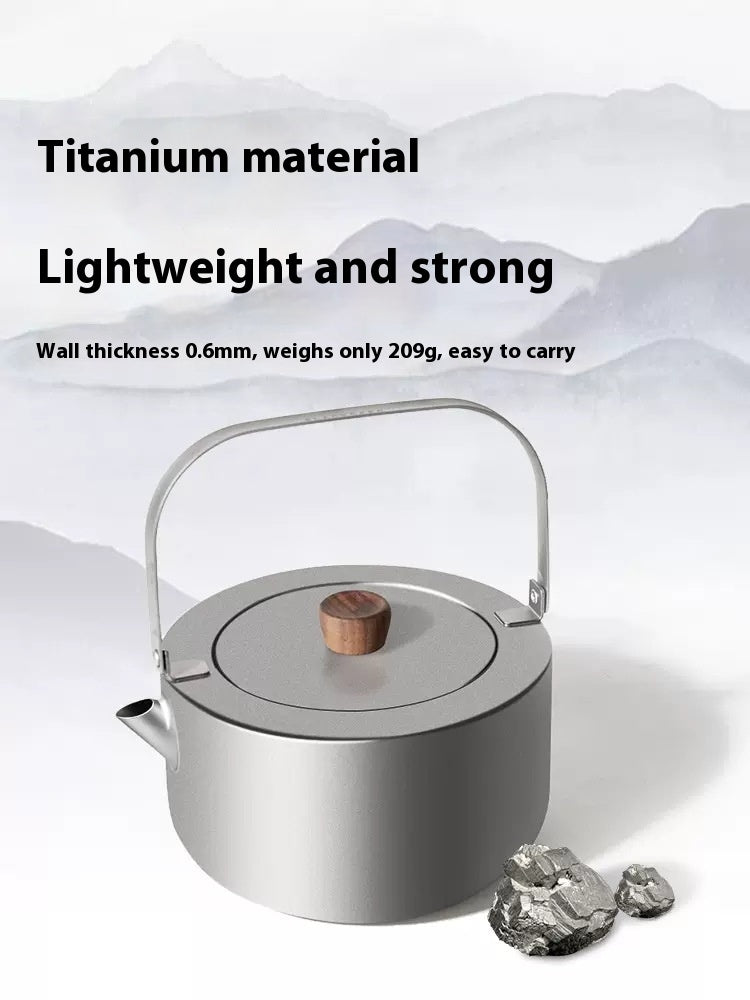 1,2L Titan-Wasserkocher – Ultraleicht für Camping & Trekking  Reines Titan
