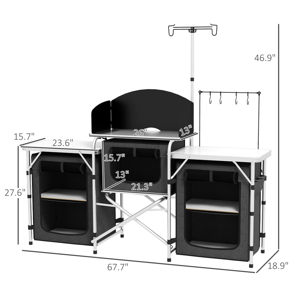 Aluminium Camping-Küche  Portable Folding Camping Table