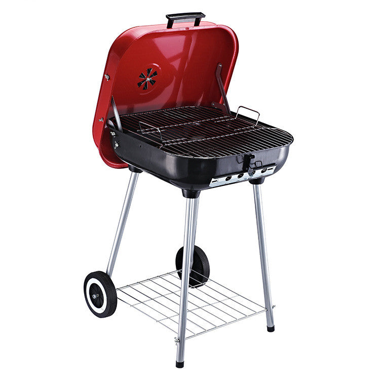 Hamburg Outdoor Grill – für Camping &amp; Garten  Mit lebensmittelechtem Edelstahl-Rost