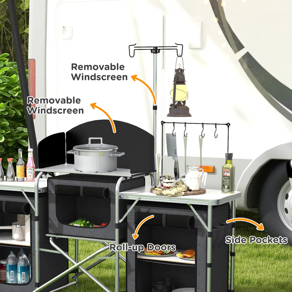 Aluminium Camping-Küche  Portable Folding Camping Table