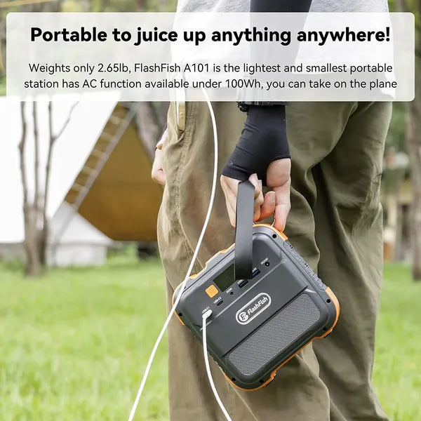 Flashfish 120W Portable Power Station  98Wh / 26400mAh