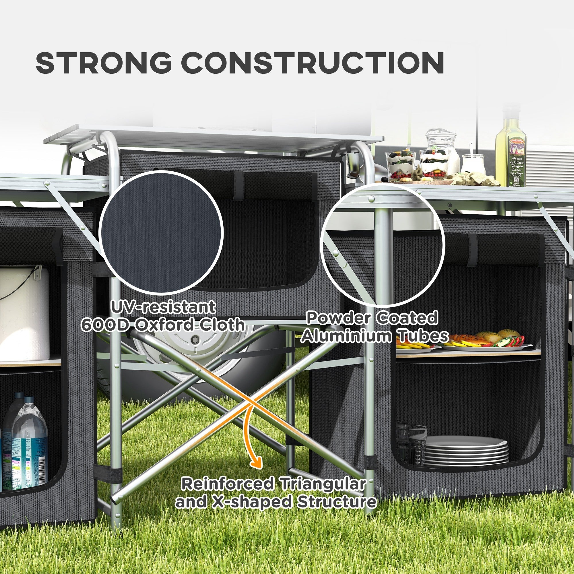 Aluminium Camping-Küche  Portable Folding Camping Table