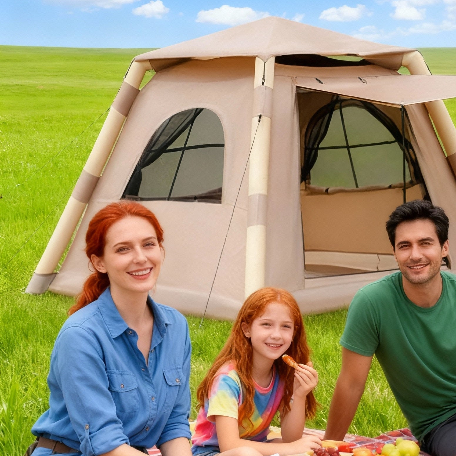 juliful unic Aufblasbares Zelt  2-4 Personen