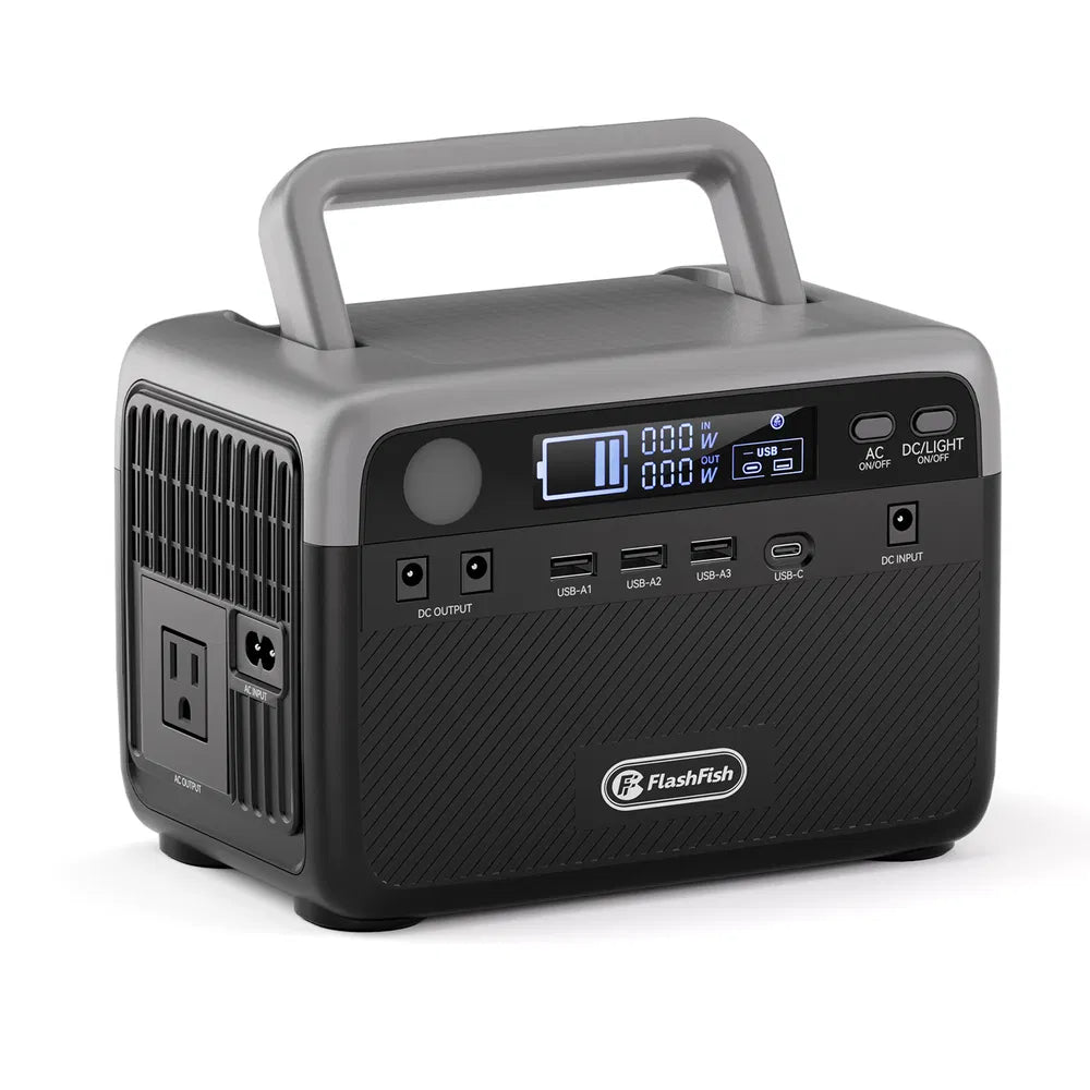 Flashfish 230.4Wh LiFePO4 Power Station  300W Dauerleistung (600W Peak)