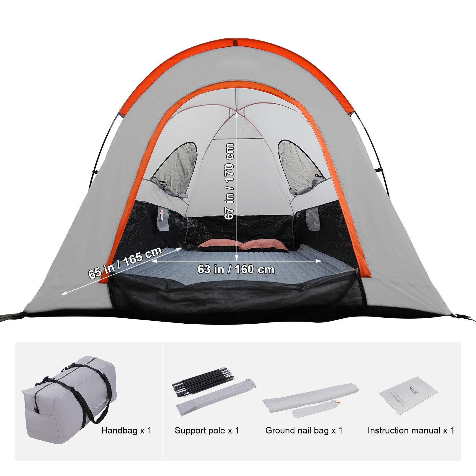 VEVOR Truck Bed Tent  Für 5.5-6 ft Pickup