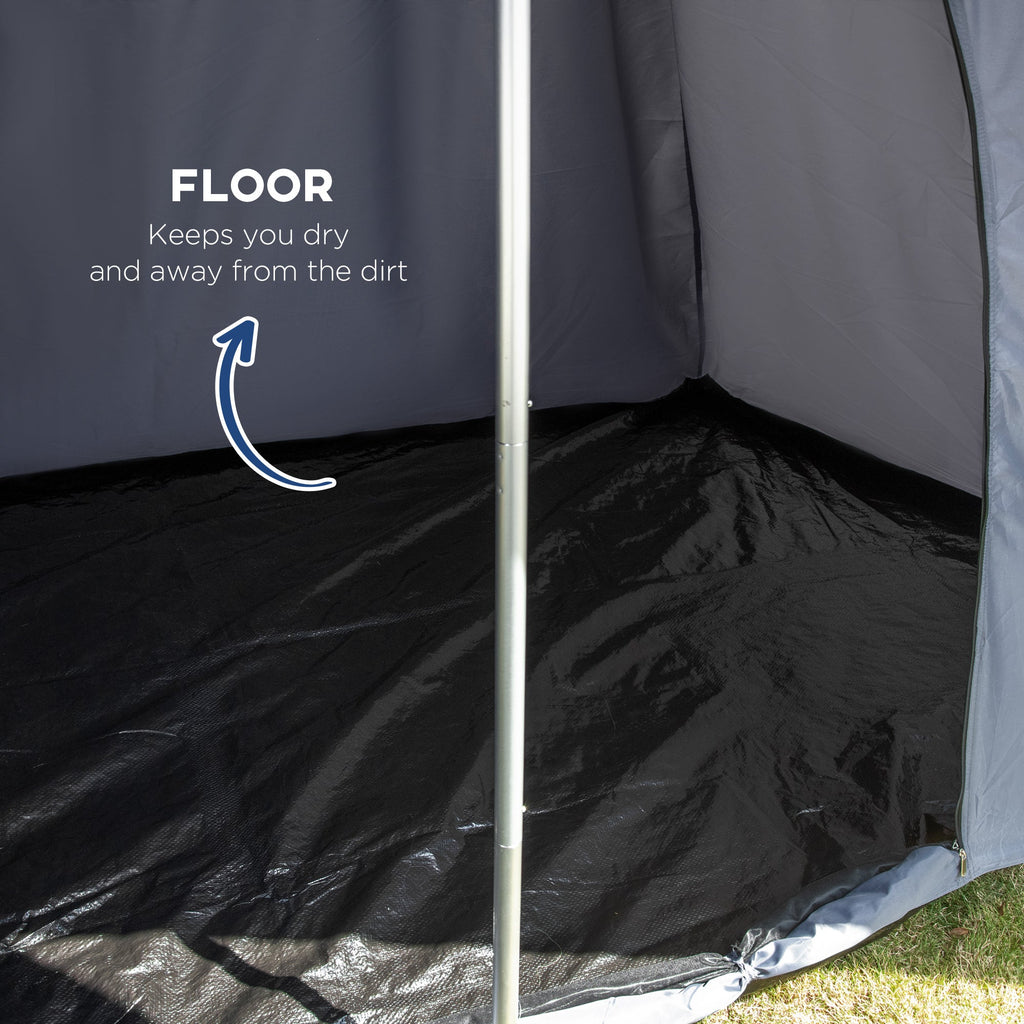 Teepee Zelt 15.4' x 15.4' x 8.5'  Wasserdichtes Campingzelt mit Veranda