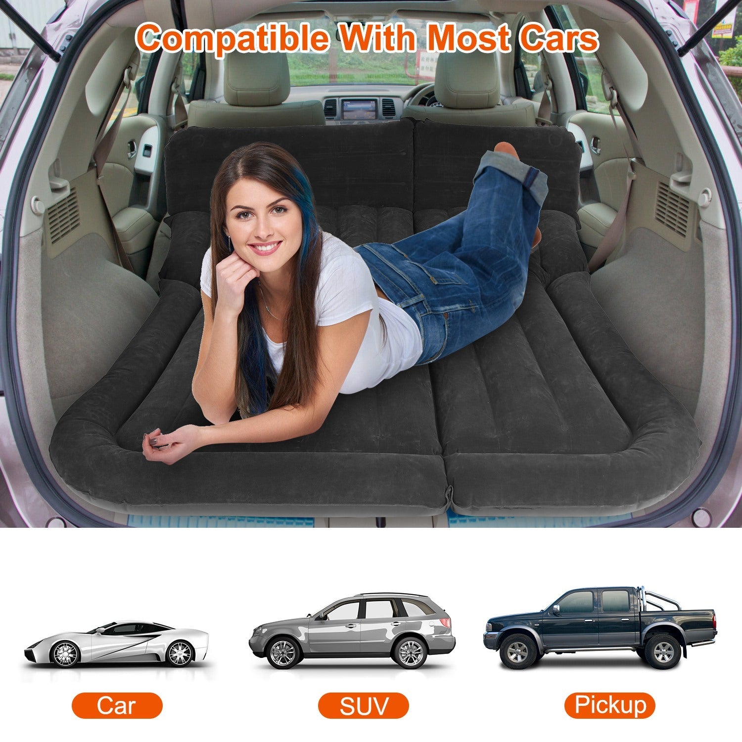 Aufblasbare SUV-Luftmatratze  Verdickte Camping-Matte