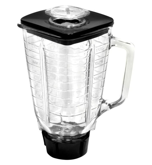 Glaskrug 1,25 L für Oster Mixer – Wahl: Komplett mit 6er Klinge oder einzeln