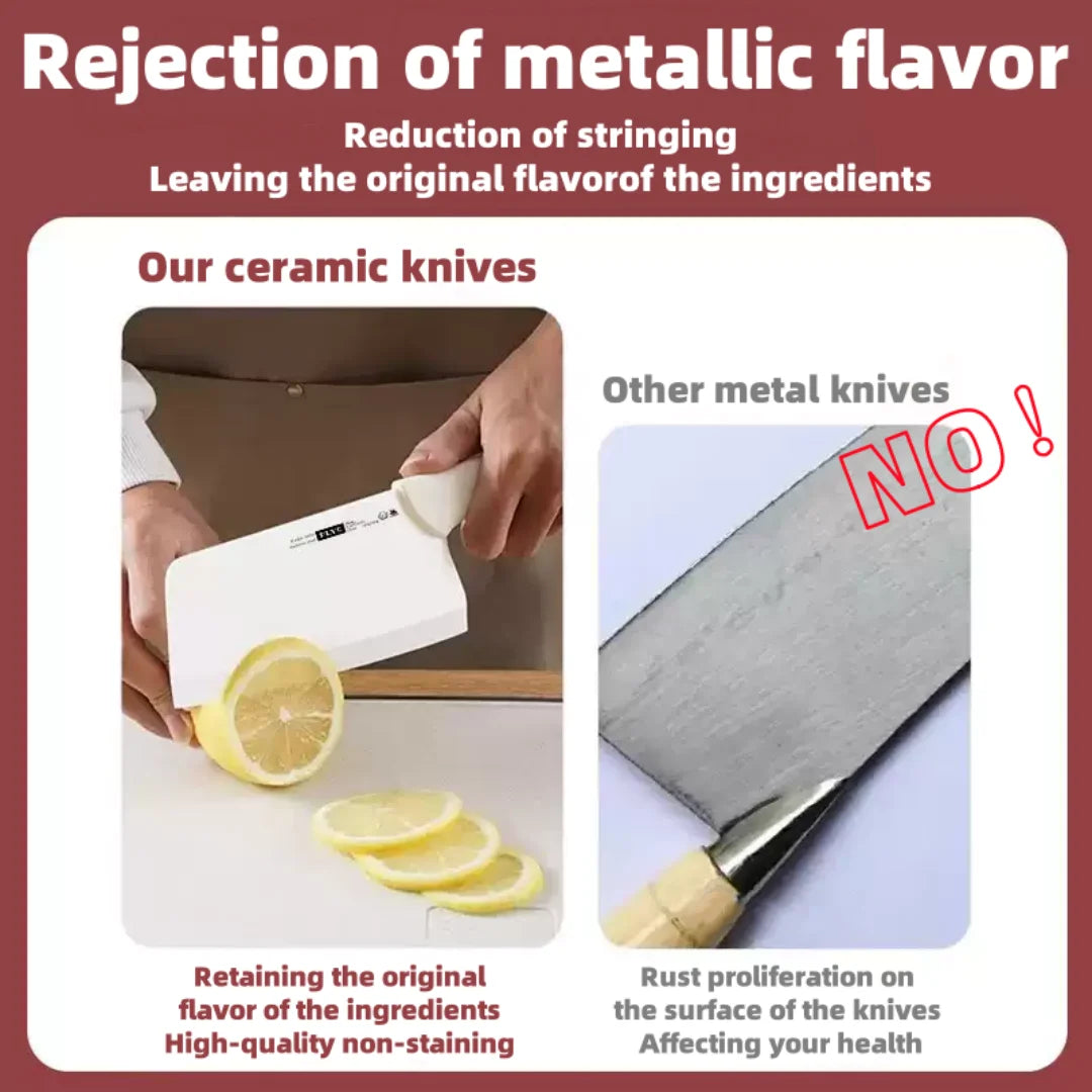 PLYS Ceramic Knives, Slicing Knife, Meat Cleaver, Fish Fillet Knife, Cutting Knife, Fruits Knife, Kitchen knives, Chef Knife