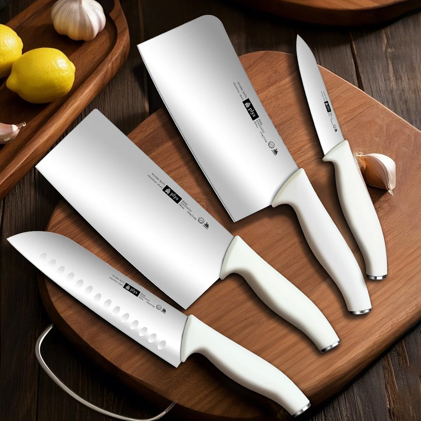 1/4-Piece kitchen Knife Set - A Professional Chef's Essential Collection, Ultra Sharp, Stainless steel precision forging Blades