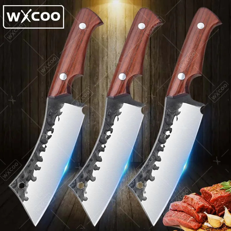 Professional Kitchen Chef Knife Multipurpose Stainless Steel Boning Cutting Utility Cleaver Butcher Fish Vegetable Beef Meat