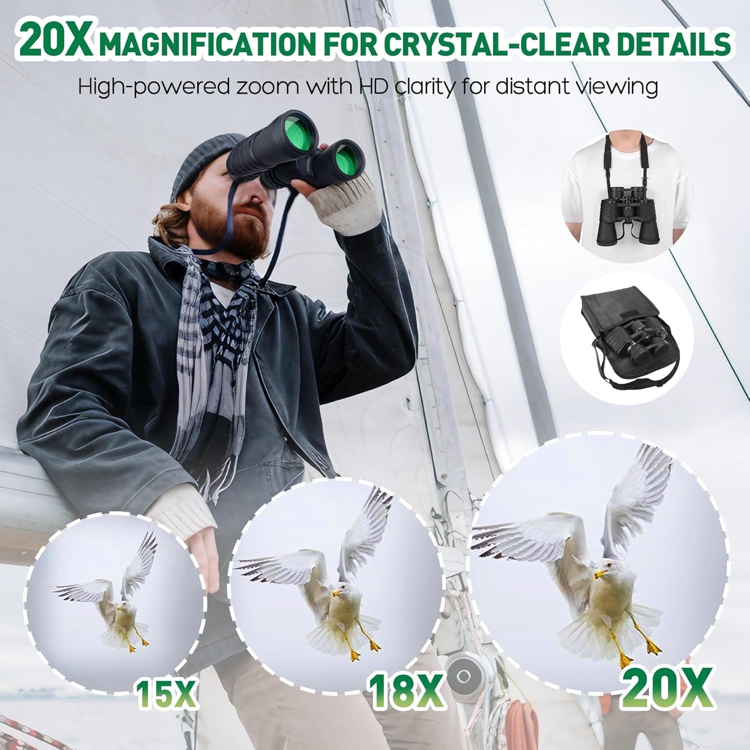 20x50 Outdoor Binoculars  High-Power Fernglas für Outdoor-Enthusiasten
