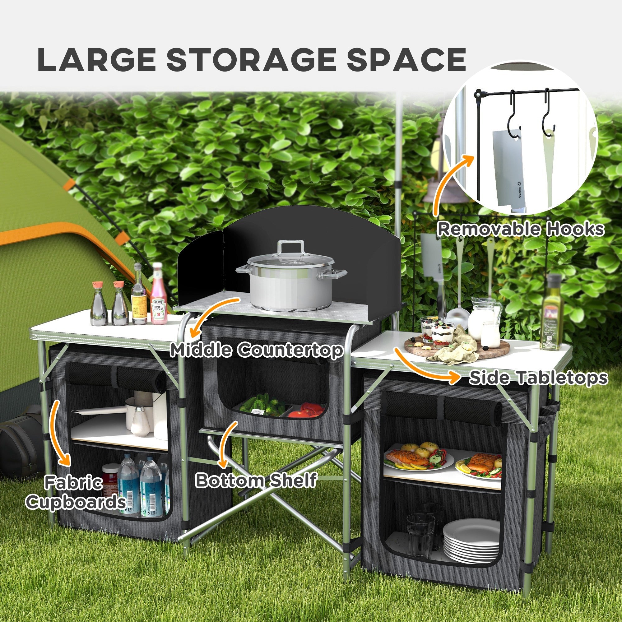 Aluminium Camping-Küche  Portable Folding Camping Table