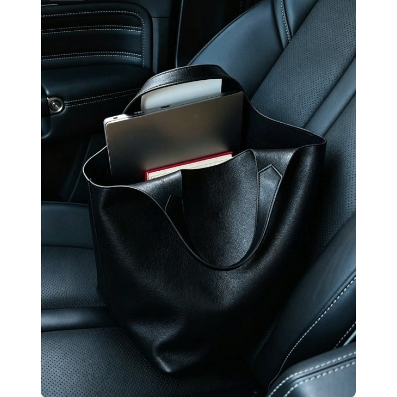 👜 Weiche Leder Handtasche Damen braun mit großem Fassungsvermögen
