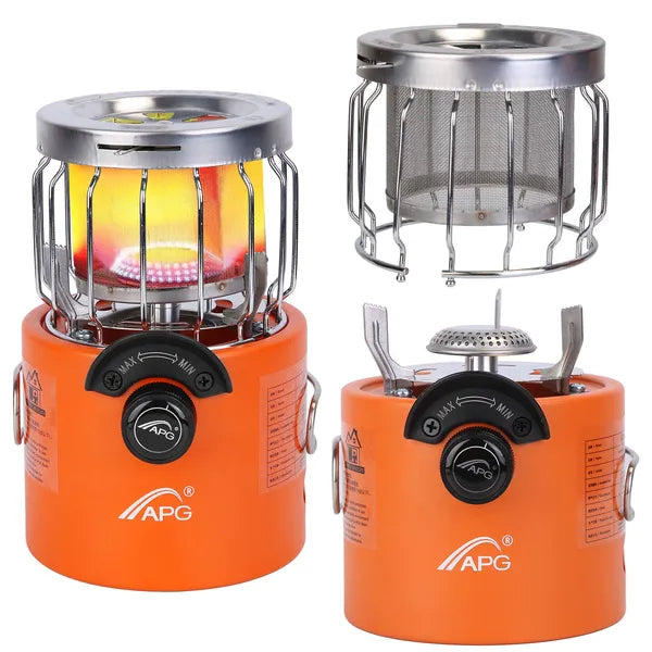 2000W 2-in-1 Campingkocher & Zeltheizer  Gasbetrieben