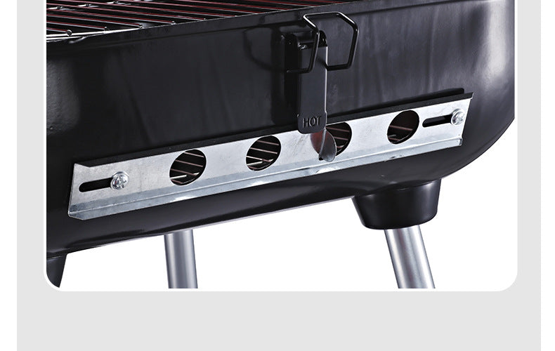 Hamburg Outdoor Grill – für Camping &amp; Garten  Mit lebensmittelechtem Edelstahl-Rost