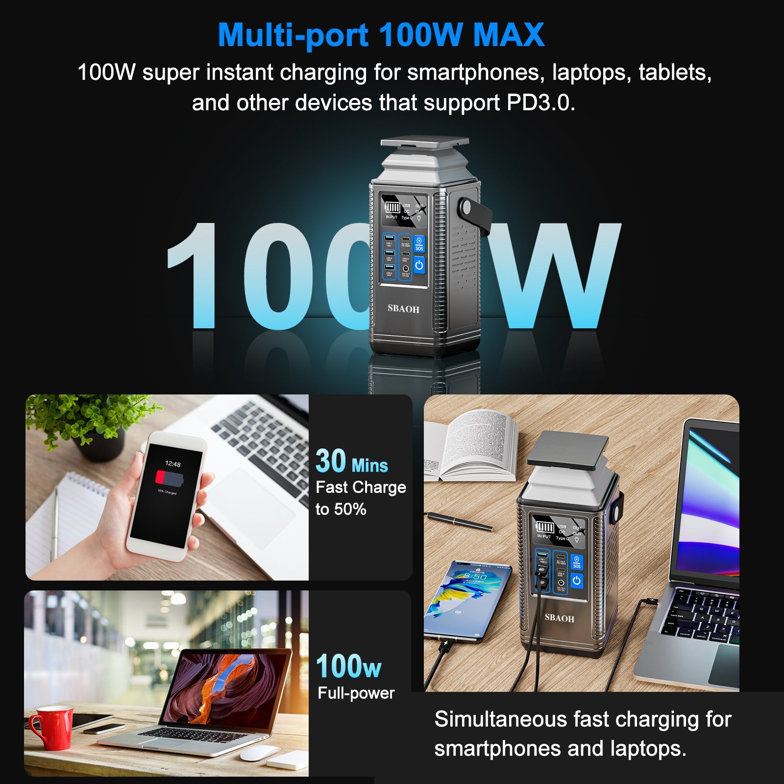 Power Station 296Wh | 80.000mAh  Lithium-Batterie