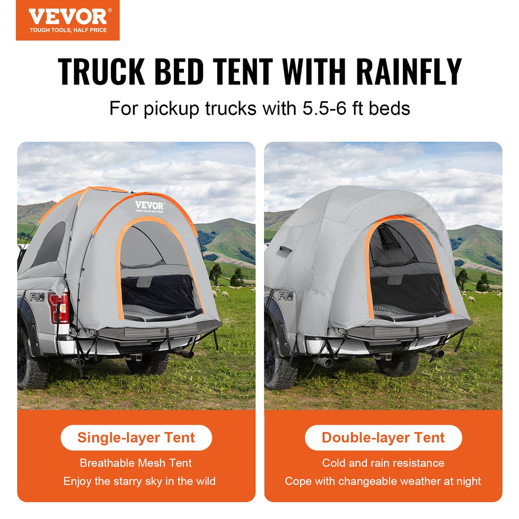 VEVOR Truck Bed Tent  Für 5.5-6 ft Pickup