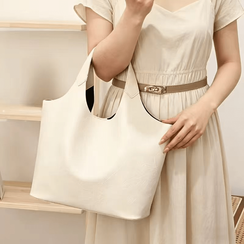 👜 Weiche Leder Handtasche Damen braun mit großem Fassungsvermögen
