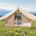 Aufblasbares Glamping-Zelt mit Canopy – 3-5 Personen  Mit großzügigem Vorzelt (2,7 x 2 m)