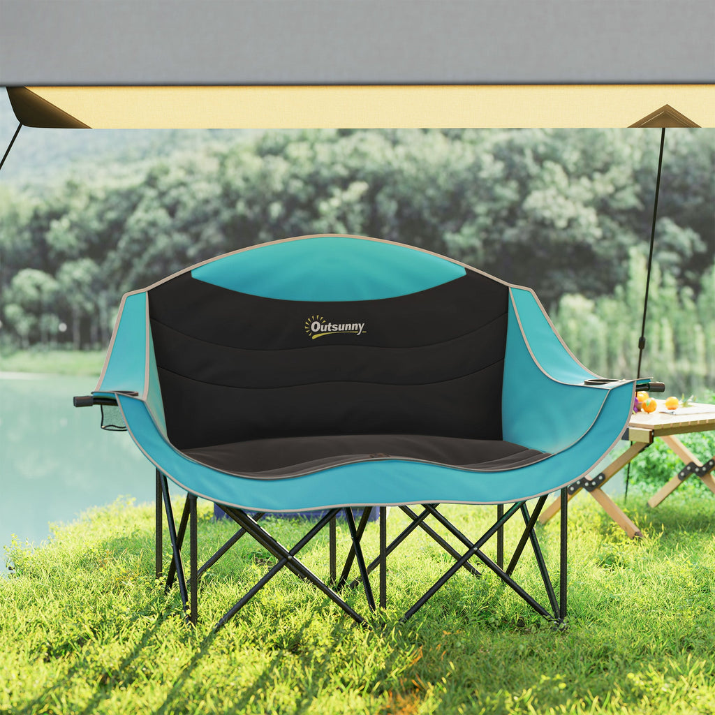 Doppel-Campingstuhl mit Polsterung  Für 2 Erwachsene